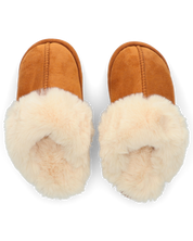 WOOLY - pantofole imbottite all interno marroni