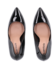 ZAIG - décolleté in glassy nero con tacco a spillo