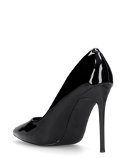 ZAIG - décolleté in glassy nero con tacco a spillo