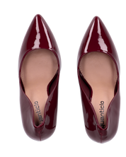 ZAIG - décolleté in glassy bordeaux con tacco a spillo