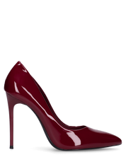 ZAIG - décolleté in glassy bordeaux con tacco a spillo
