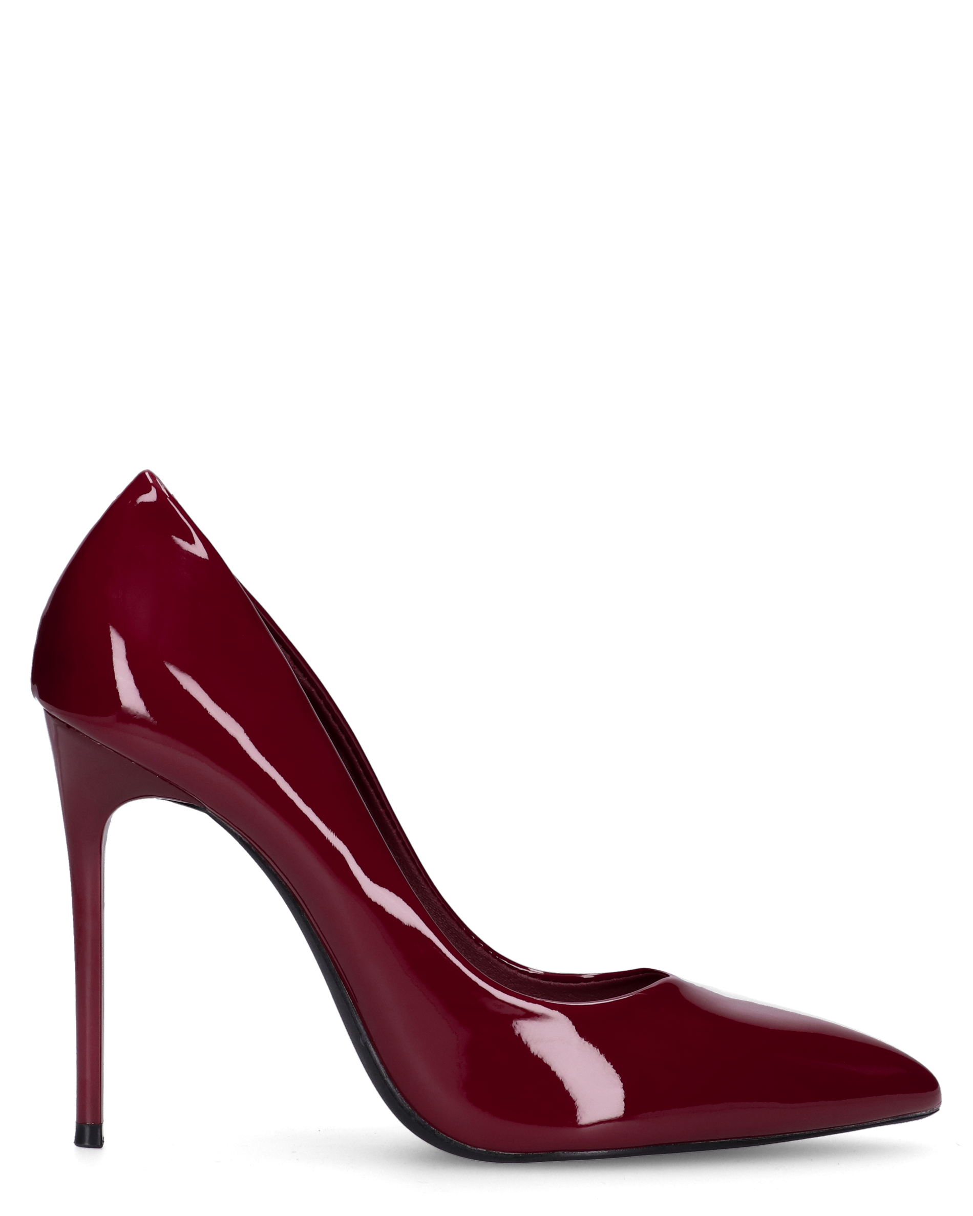 ZAIG - décolleté in glassy bordeaux con tacco a spillo