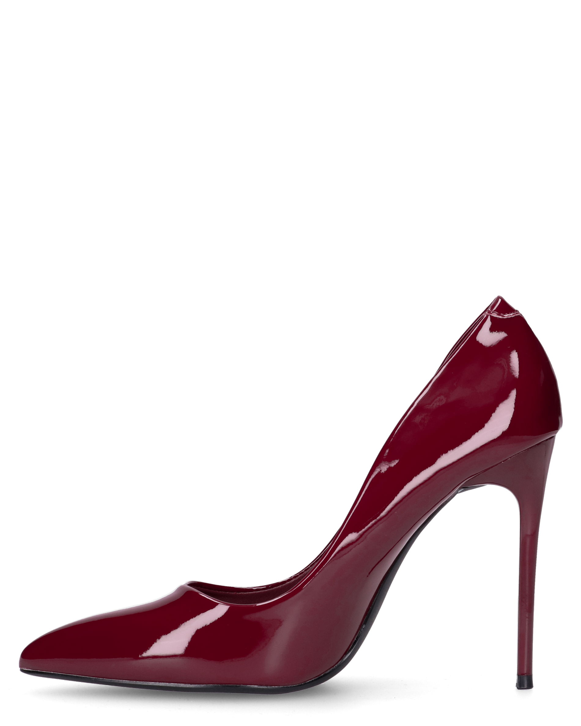ZAIG - décolleté in glassy bordeaux con tacco a spillo