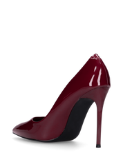 ZAIG - décolleté in glassy bordeaux con tacco a spillo