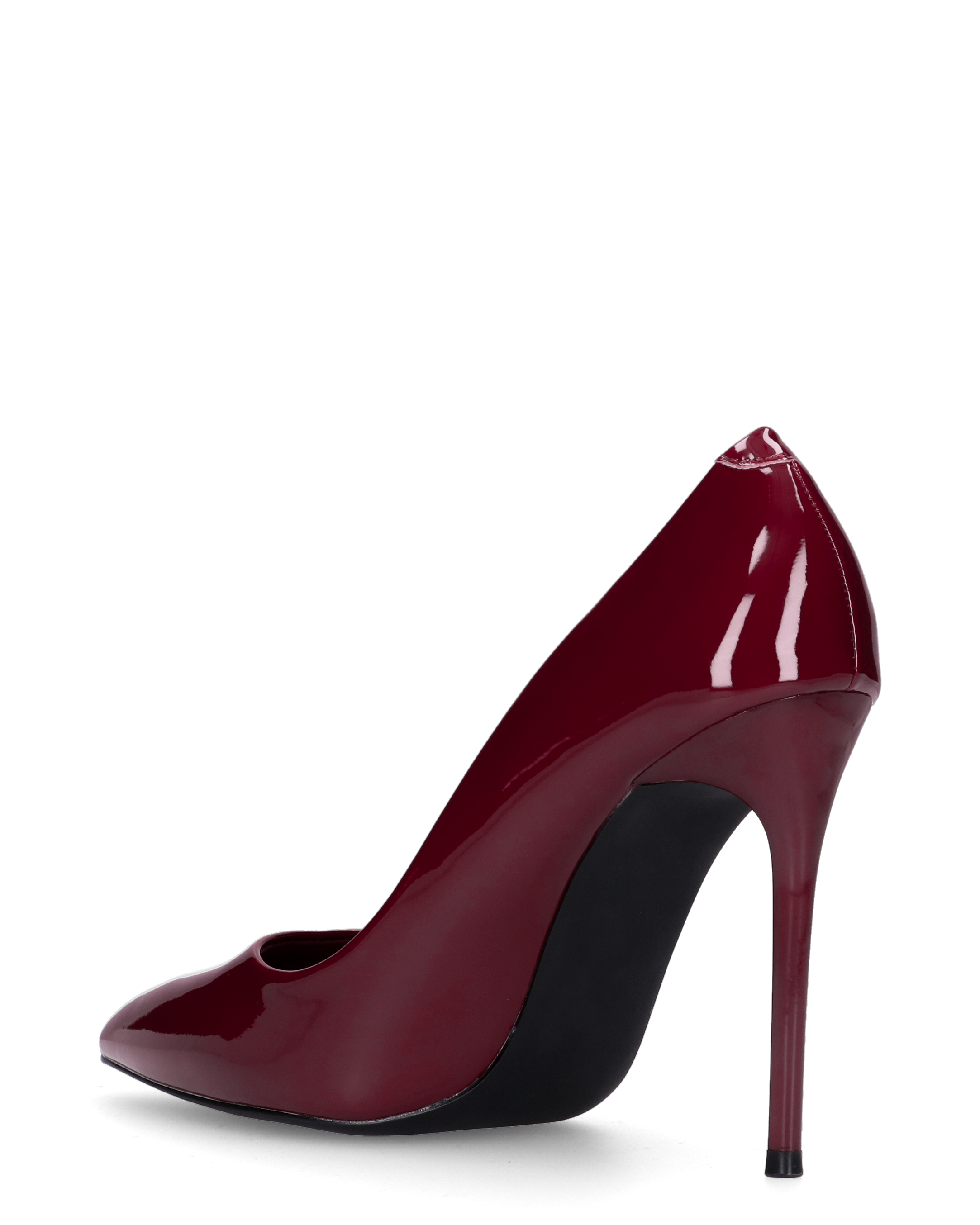 ZAIG - décolleté in glassy bordeaux con tacco a spillo