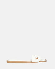 KRISTA - ciabattine bianchi con suola beige