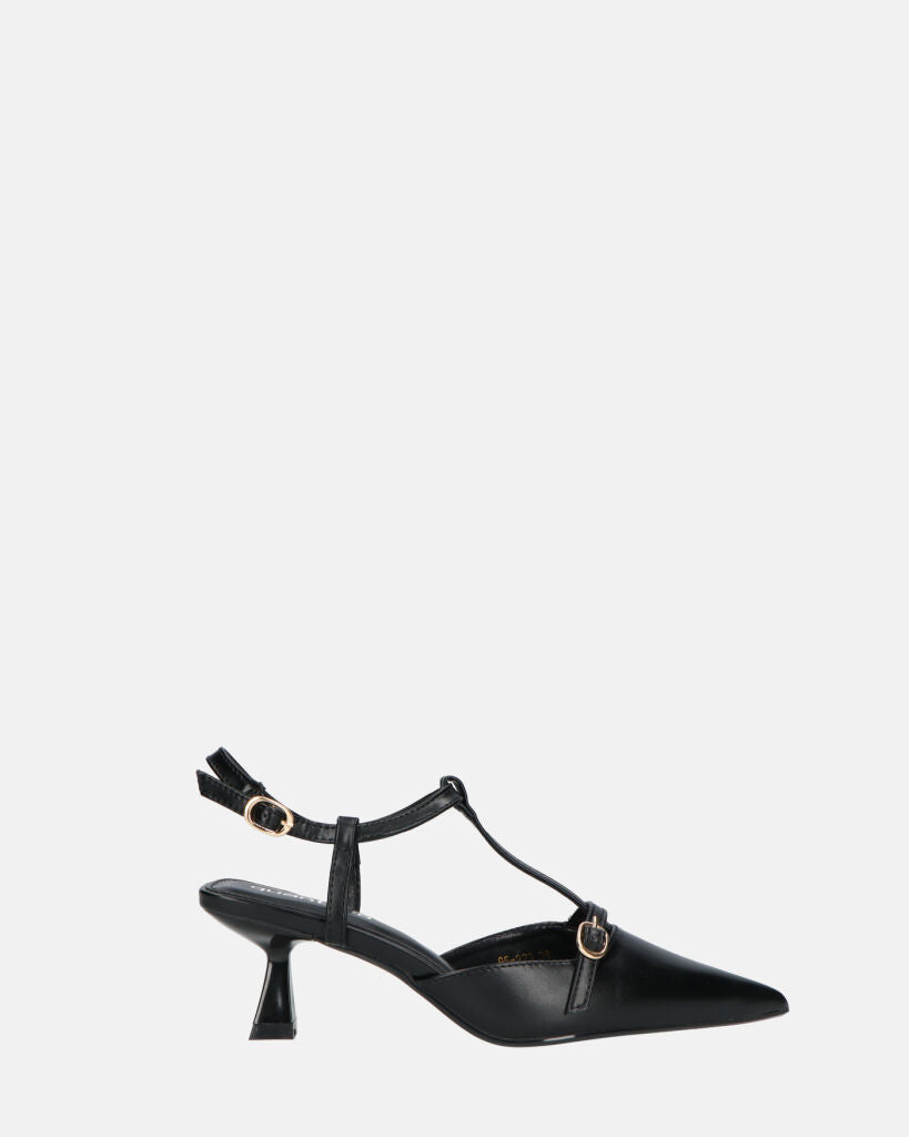 RASHIDA - decolette con tacco basso nero