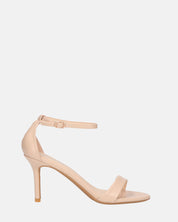 ONA - sandali con tacco a spillo in ecopelle beige con cinturino