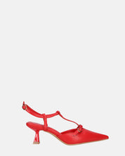 RASHIDA - decolette con tacco basso rosso