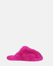 NOARA - pantofole in pelliccia fucsia chiuse in punta