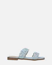 KALI - sandali in tessuto denim con gemme