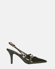 TANISHA - decolette scarpa con tacco verde e cinturini