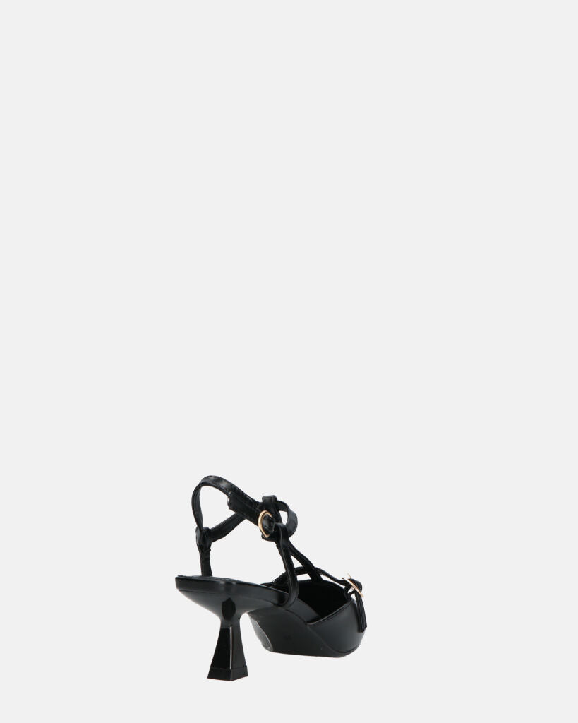 RASHIDA - decolette con tacco basso nero