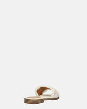 JOELE - ciabattine beige con gemme
