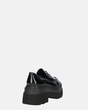 BICE - scarpe basse mocassini platform neri