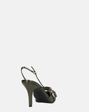 TANISHA - decolette scarpa con tacco verde e cinturini