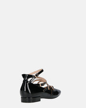 ZAWE - sandali in glassy nero con cinturini