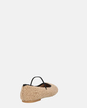 ALISSA - ballerine beige chiaro effetto peluche con suola beige
