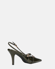 TANISHA - decolette scarpa con tacco verde e cinturini