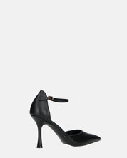 MEENA - decolette nero con cinturino e soletta nera