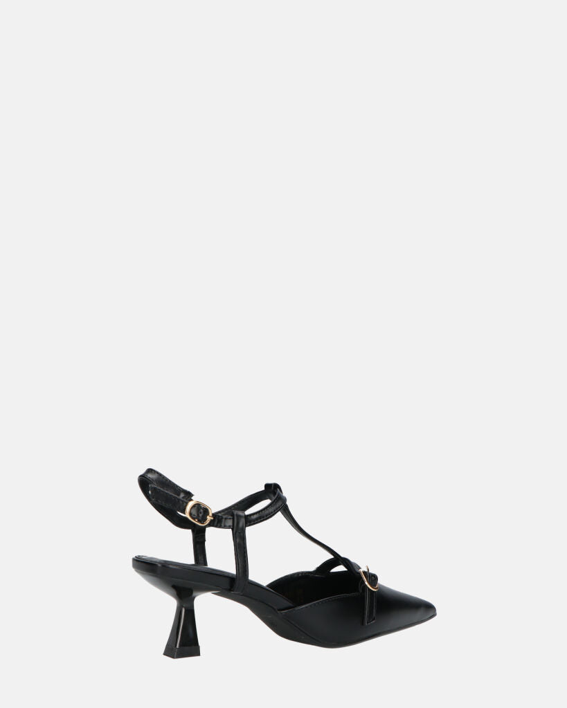 RASHIDA - decolette con tacco basso nero