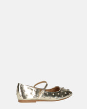 SOFIYA - ballerine in glassy oro con cinturino