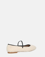 ALISSA - ballerine beige chiaro effetto peluche con suola beige