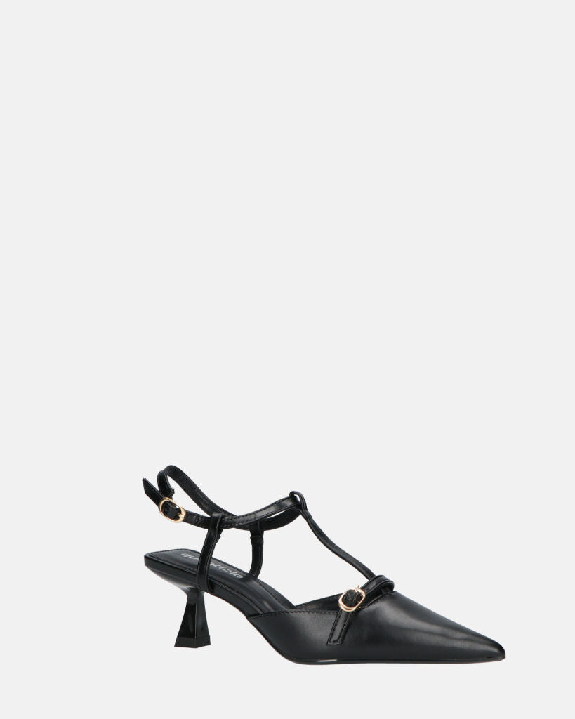 RASHIDA - decolette con tacco basso nero