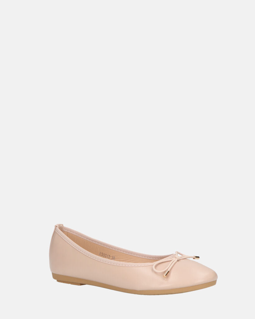 GWEN - ballerine beige con fiocco in punta