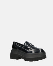 BICE - scarpe basse mocassini platform neri