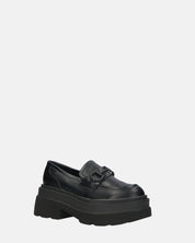 BESSIE - scarpe nere platform con decorazione