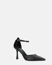 MEENA - decolette nero con cinturino e soletta nera