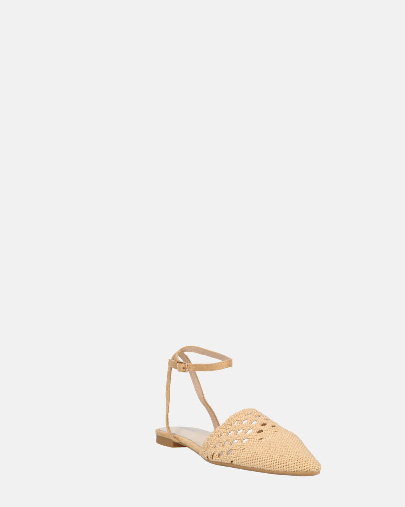 SWAMI - sandali bassi beige con decorazione