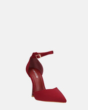 ZINA - decolette con tacco alto e cinturino bordeaux