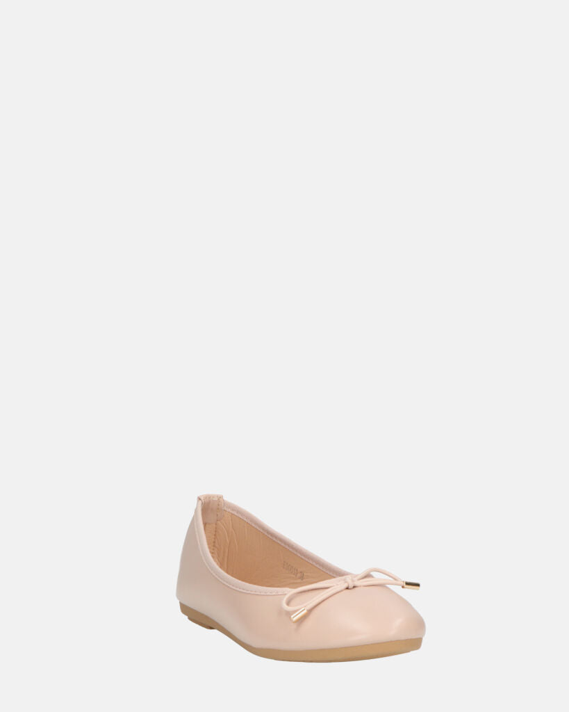 GWEN - ballerine beige con fiocco in punta