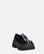 BICE - scarpe basse mocassini platform neri