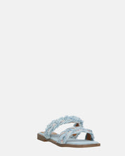 KALI - sandali in tessuto denim con gemme