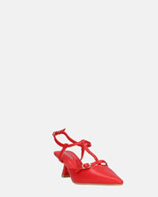 RASHIDA - decolette con tacco basso rosso
