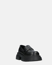 MARIKA - scarpe basse mocassini platform neri