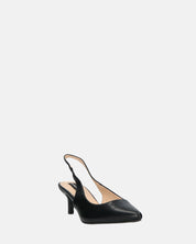 BEVERLIE - decollete con tacco in ecopelle nera