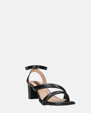 HIROE - sandales à talons et bride en éco-cuir noir