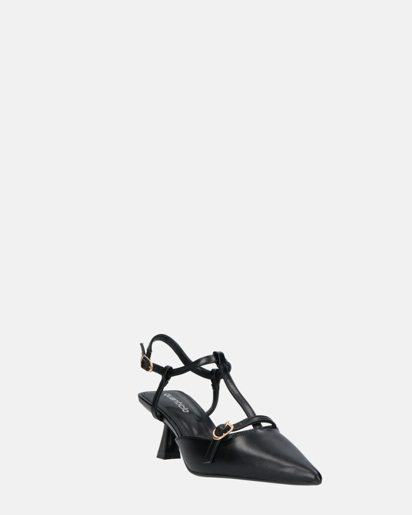 RASHIDA - decolette con tacco basso nero