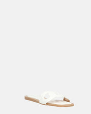 KRISTA - ciabattine bianchi con suola beige
