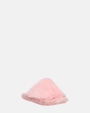 NOARA - pantofole in pelliccia rosa chiuse in punta