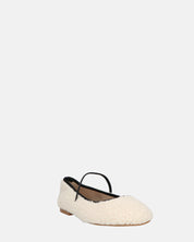 ALISSA - ballerine beige chiaro effetto peluche con suola beige