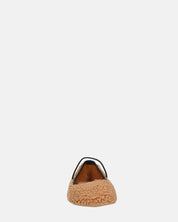ALISSA - ballerine marrone effetto peluche con suola beige