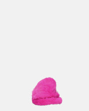 NOARA - pantofole in pelliccia fucsia chiuse in punta