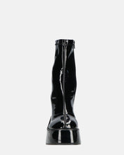 MYA - stivaletti platform con tacco alto in glassy nero