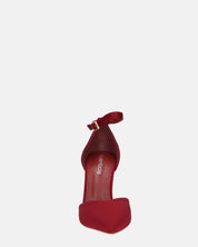 ZINA - decolette con tacco alto e cinturino bordeaux