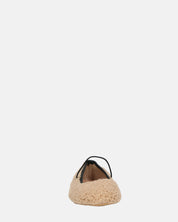 ALISSA - ballerine beige chiaro effetto peluche con suola beige
